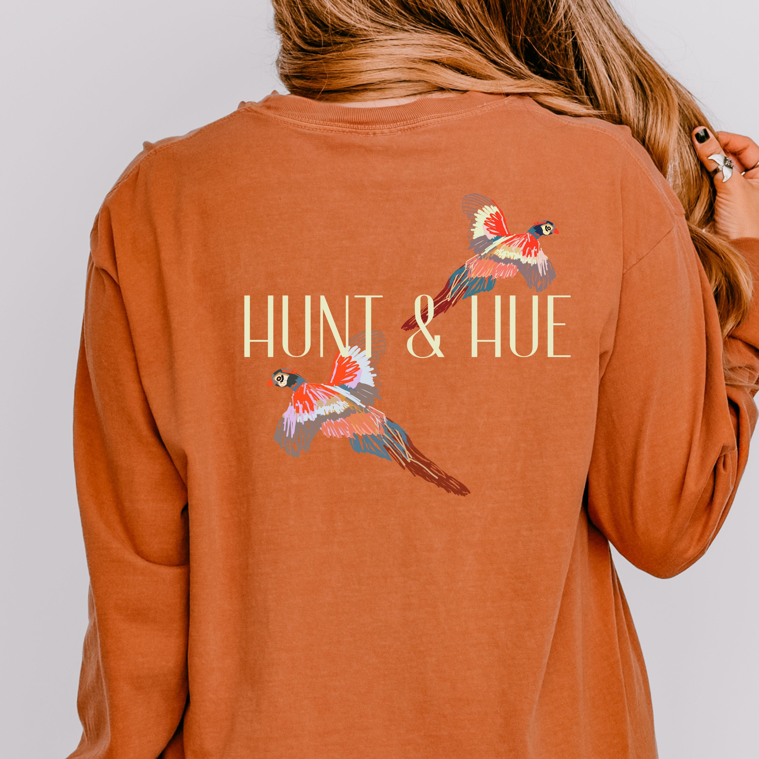Women's Hunt and Hue Long Sleeve Pheasant Shirt