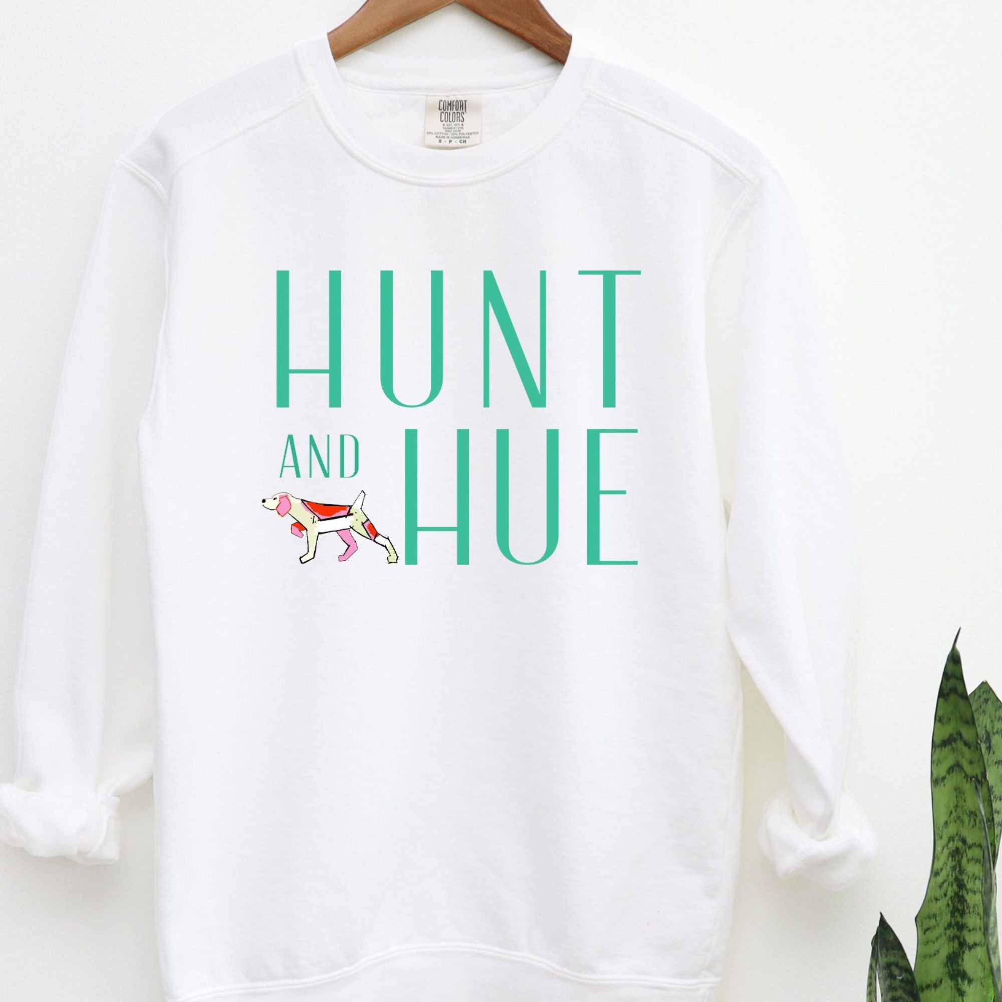 Hunt & Hue Modern Bird Dog Logo Sweatshirt