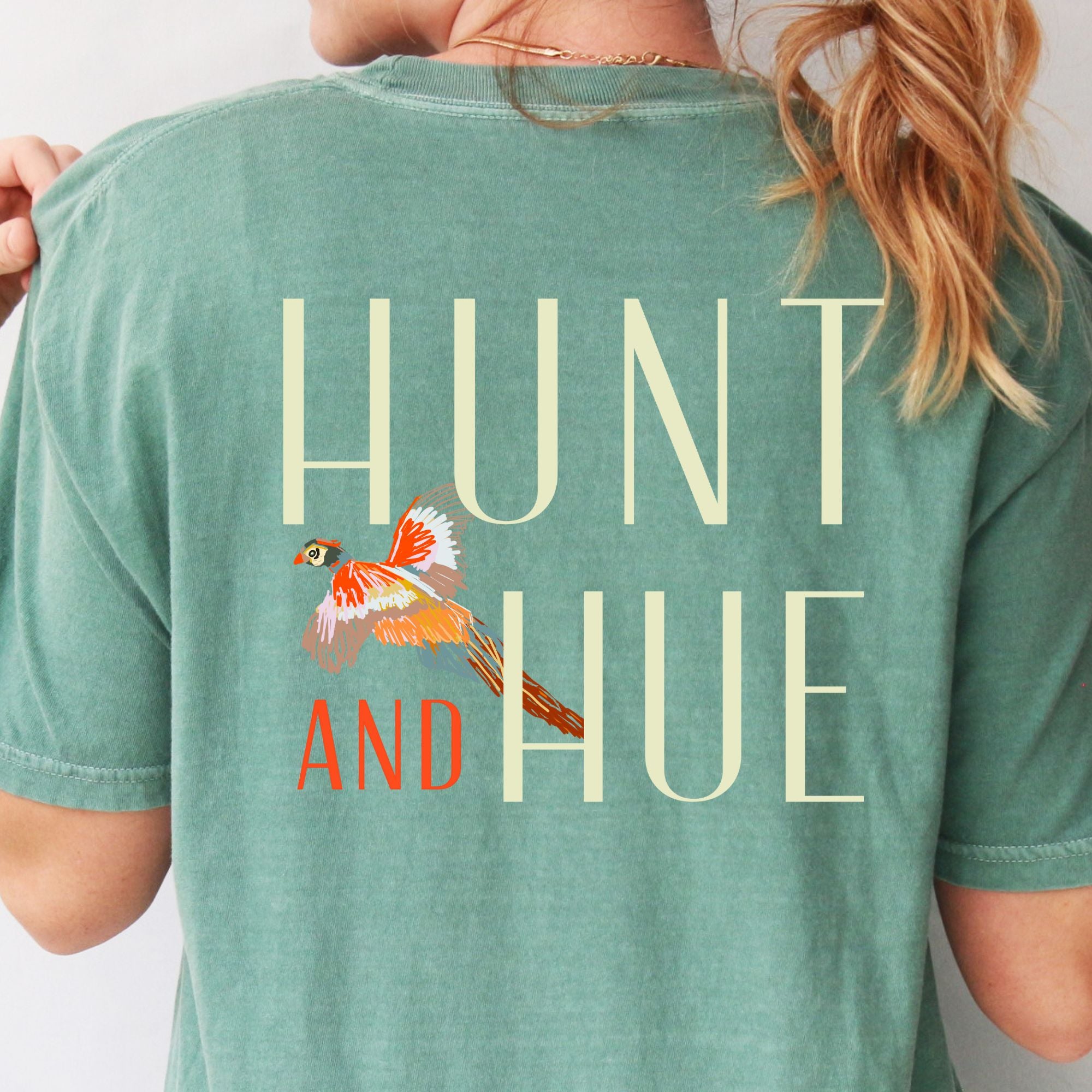 Comfort Color Shirt Pheasant Design Hunting Tee Nature Lover Gift Outdoor Enthusiast Clothing Colorful Wildlife Bird Watcher Shirt Artistic T-Shirt Casual Wear Unique Apparel