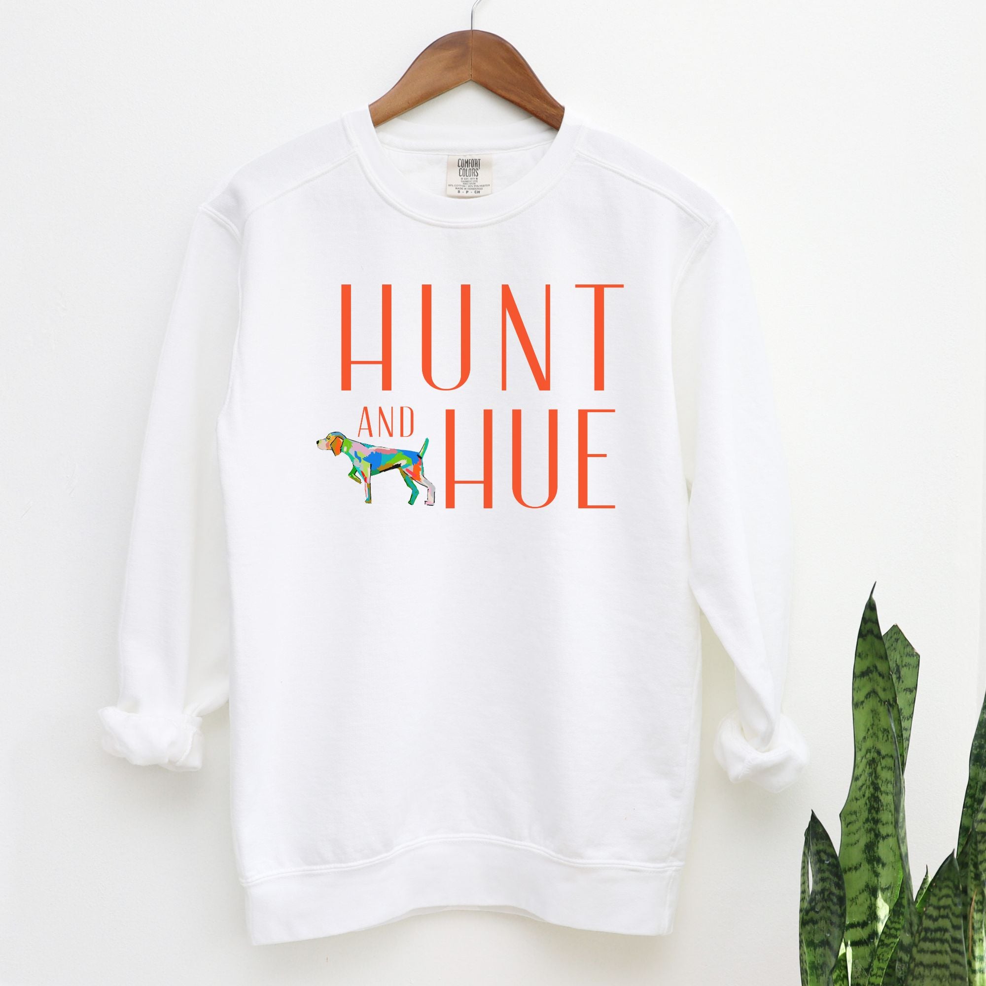 Hunt & Hue Modern Bird Dog Logo Sweatshirt