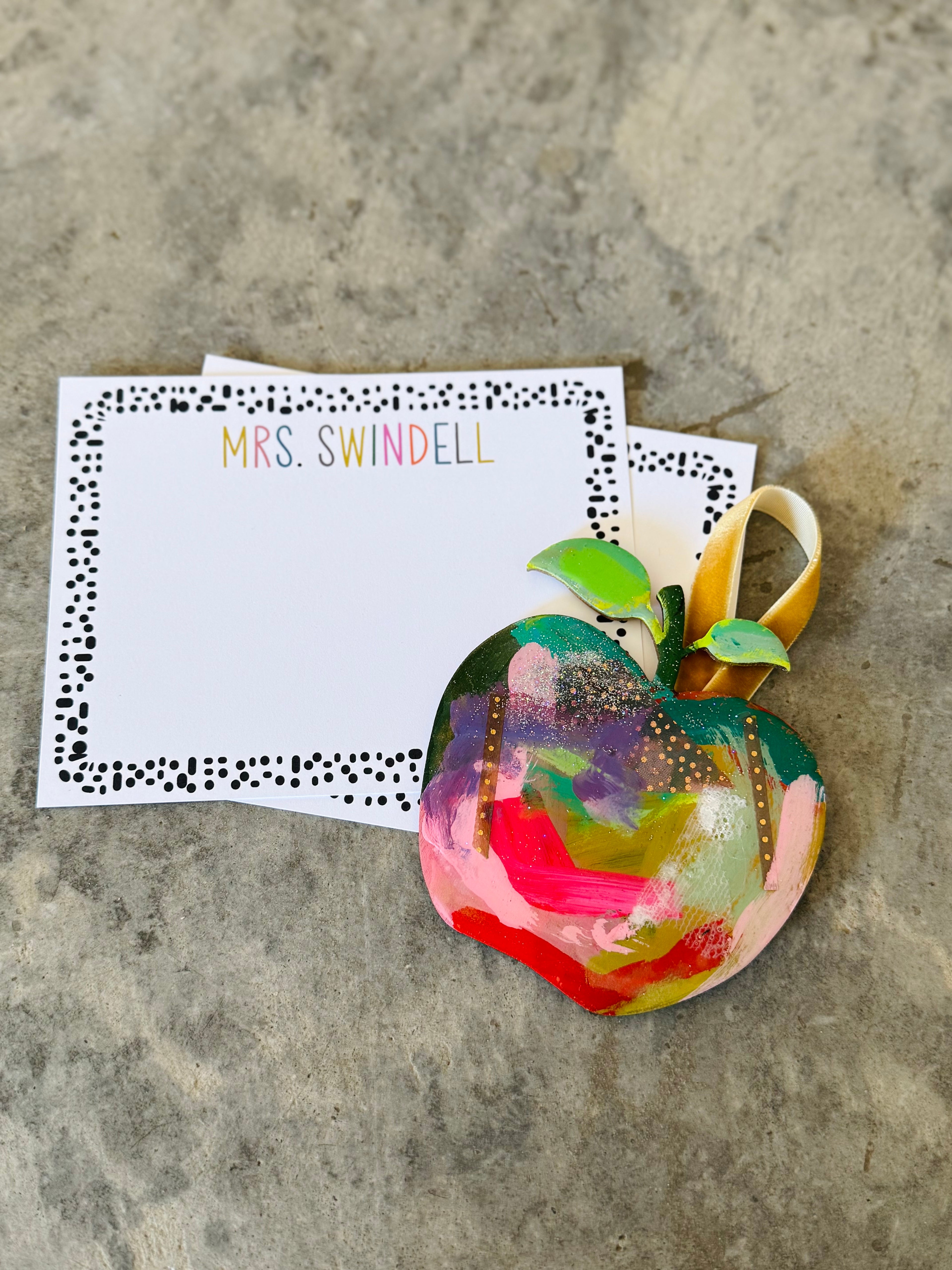 Polka Dot Notecard and Ornament Set