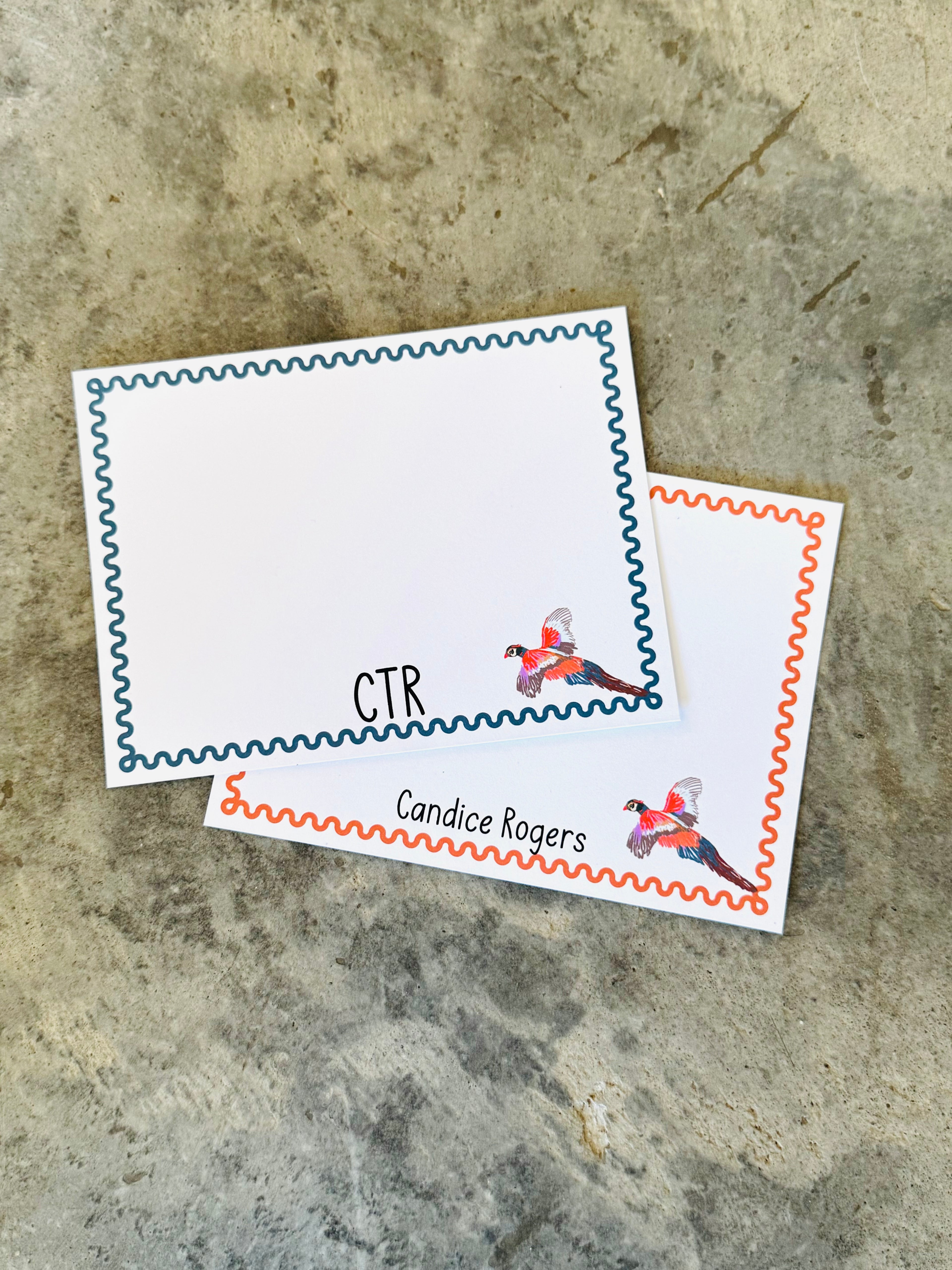 Pheasant Notecard and Ornament Set