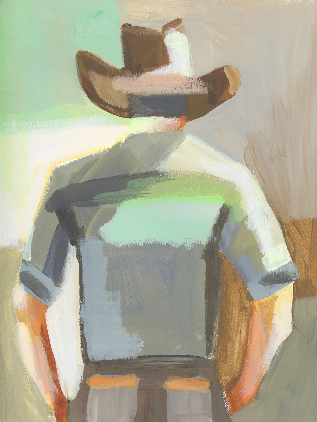 Carl the Cowboy Print