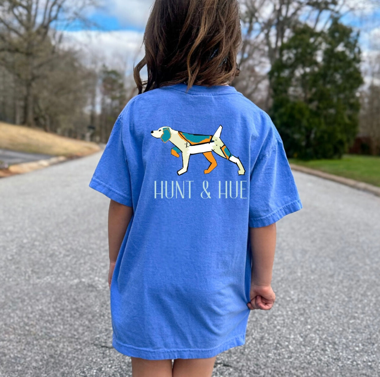 Youth Tangerine Bird Dog Tee
