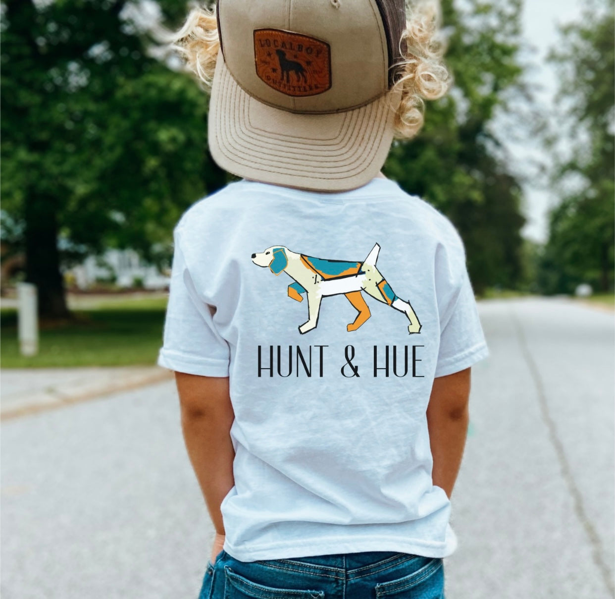 Youth Tangerine Bird Dog Tee