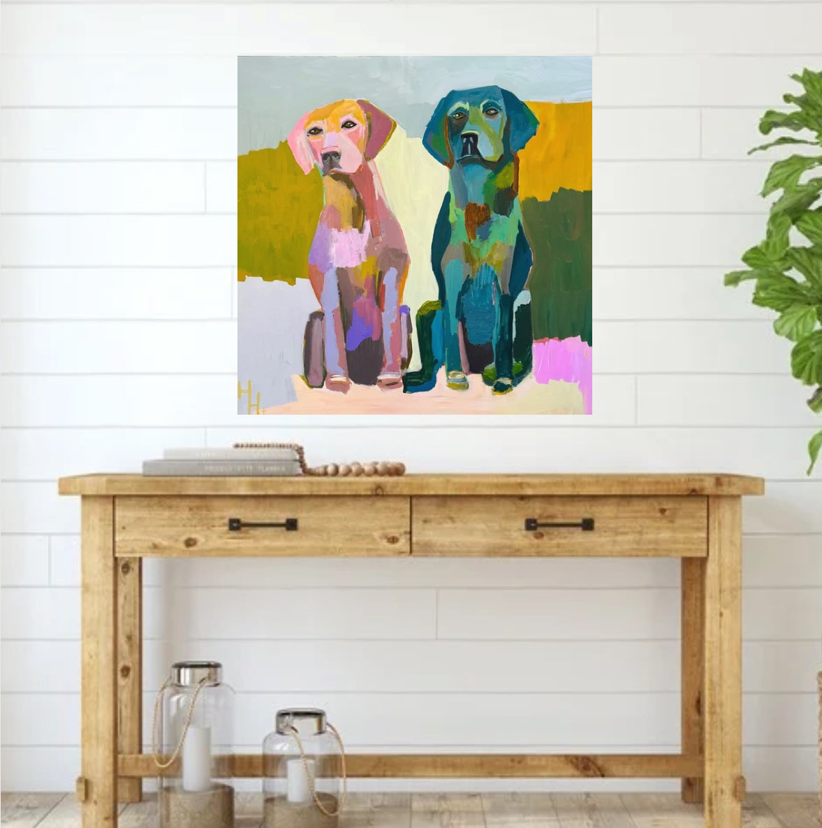 Pat and Matt the Labradors