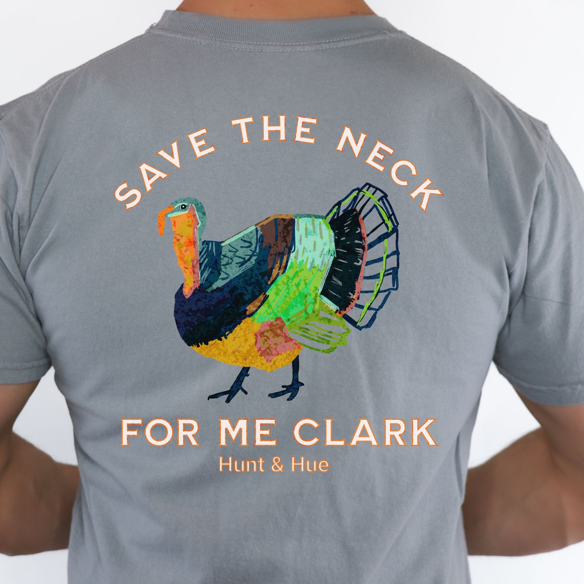 Christmas Vacation T-Shirt Funny Turkey Shirt Holiday Humor Tee Gift for Dad Men Cotton Tee Save the Neck for Me Clark Movie Quote Christmas Thanksgiving Outfit Hunter Gift