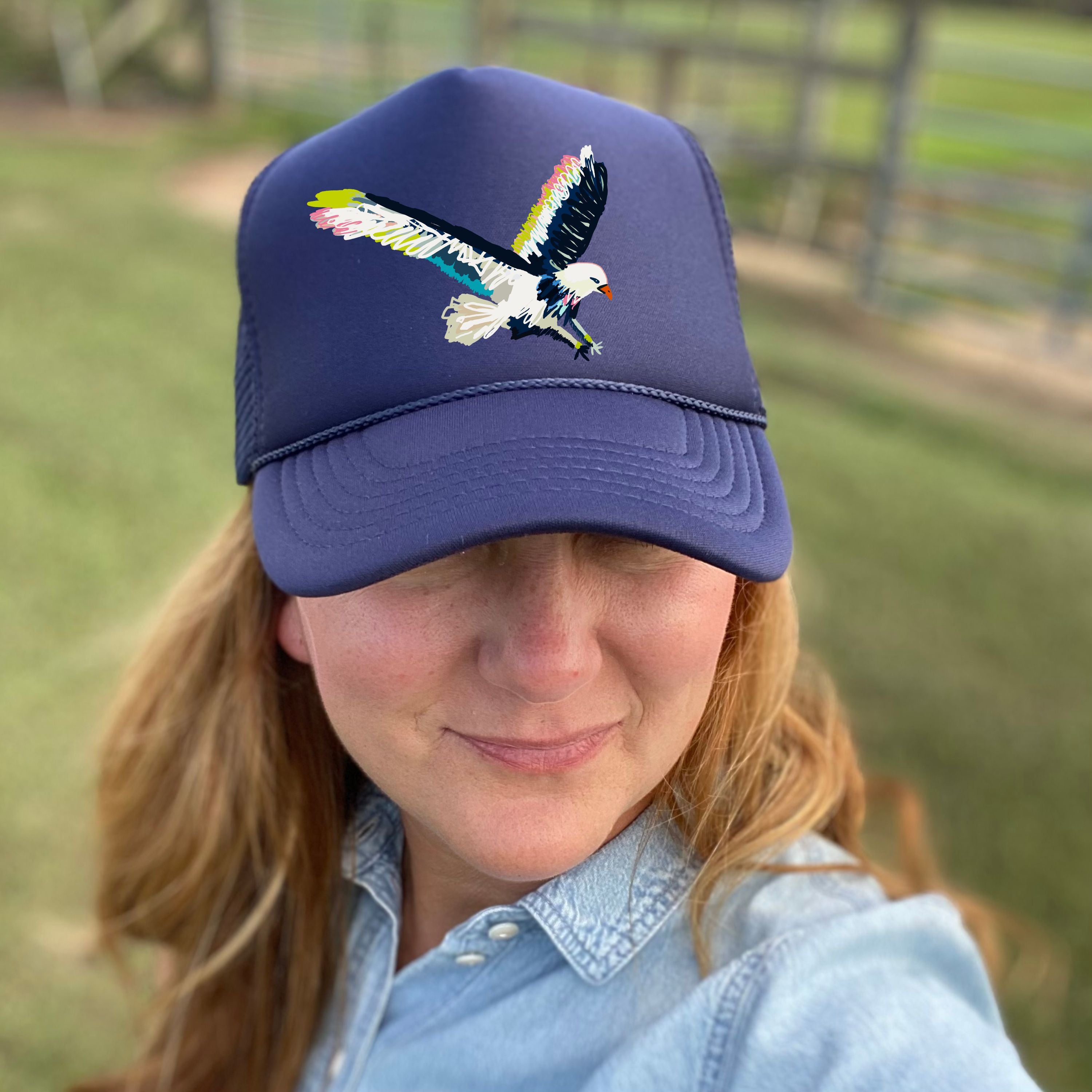 Fly like an Eagle trucker hat