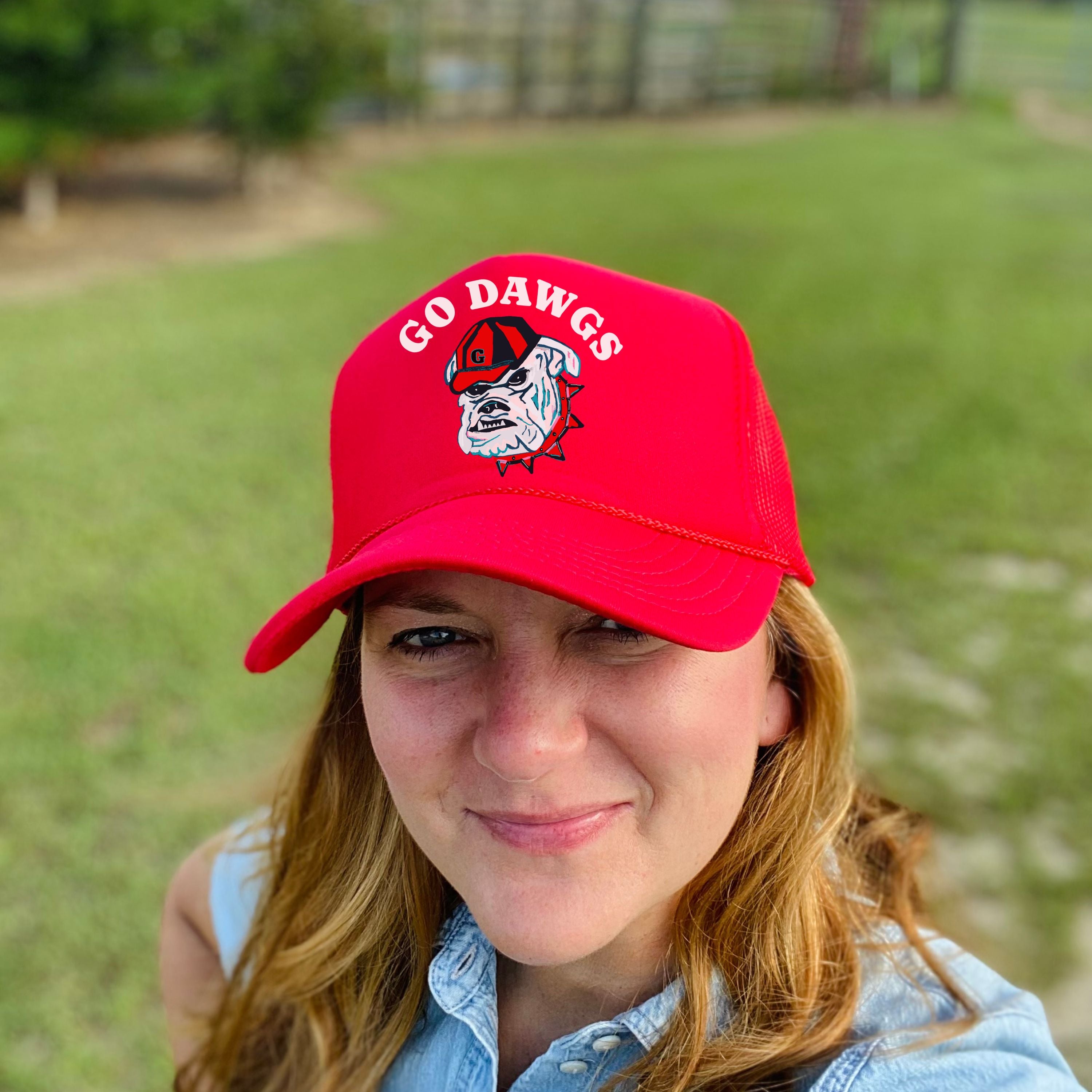 Go Dawgs trucker hat