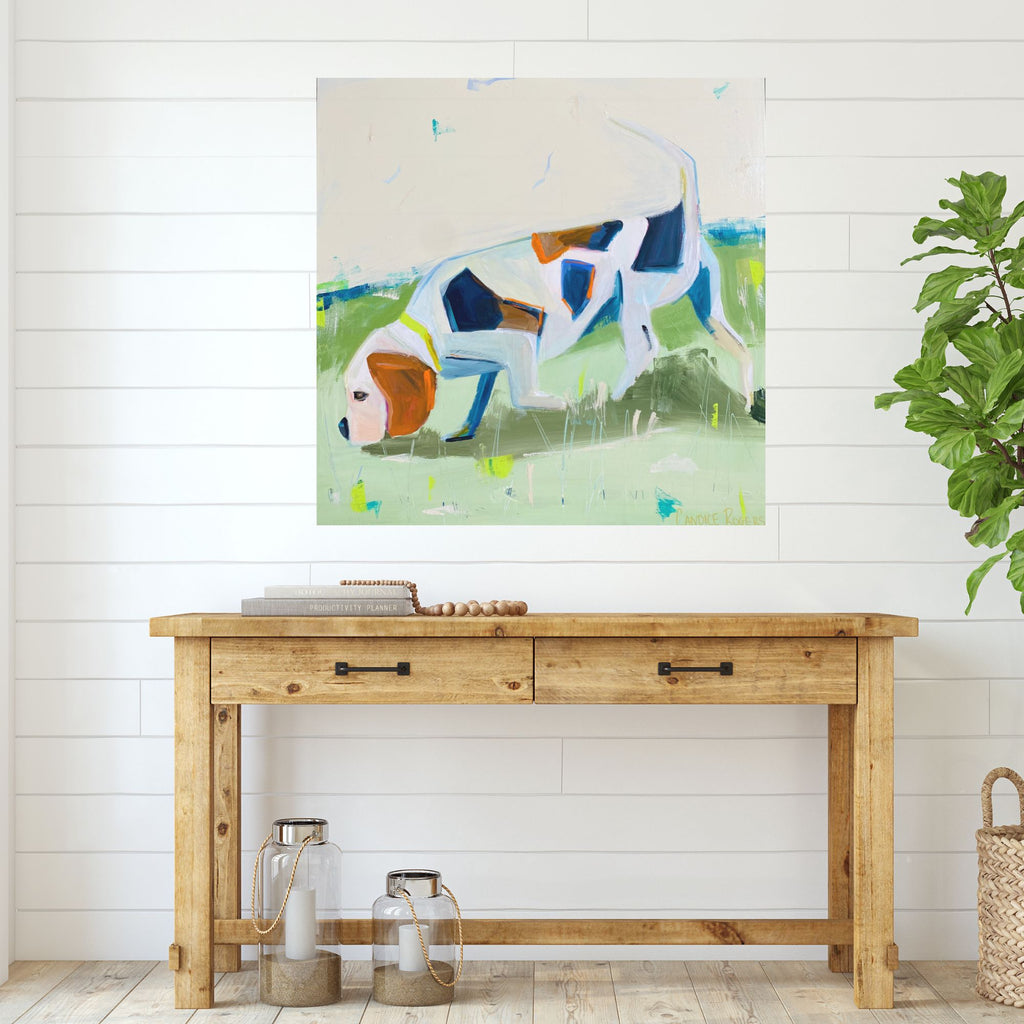 Beagle on the hunt
