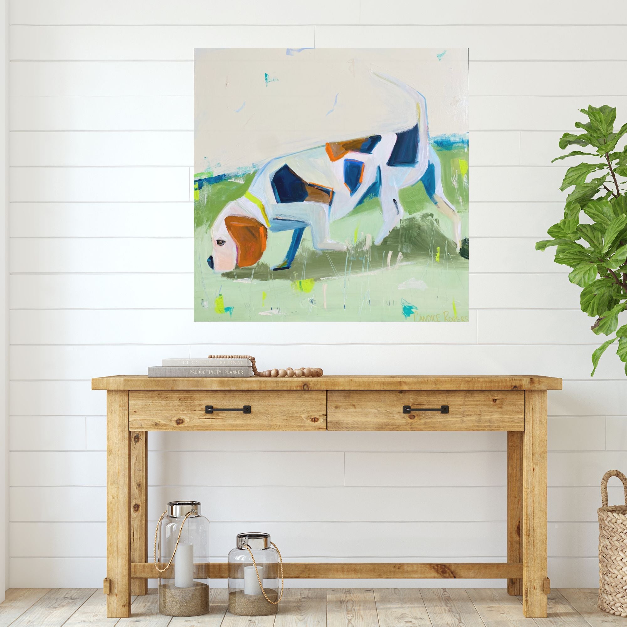 Beagle on the hunt
