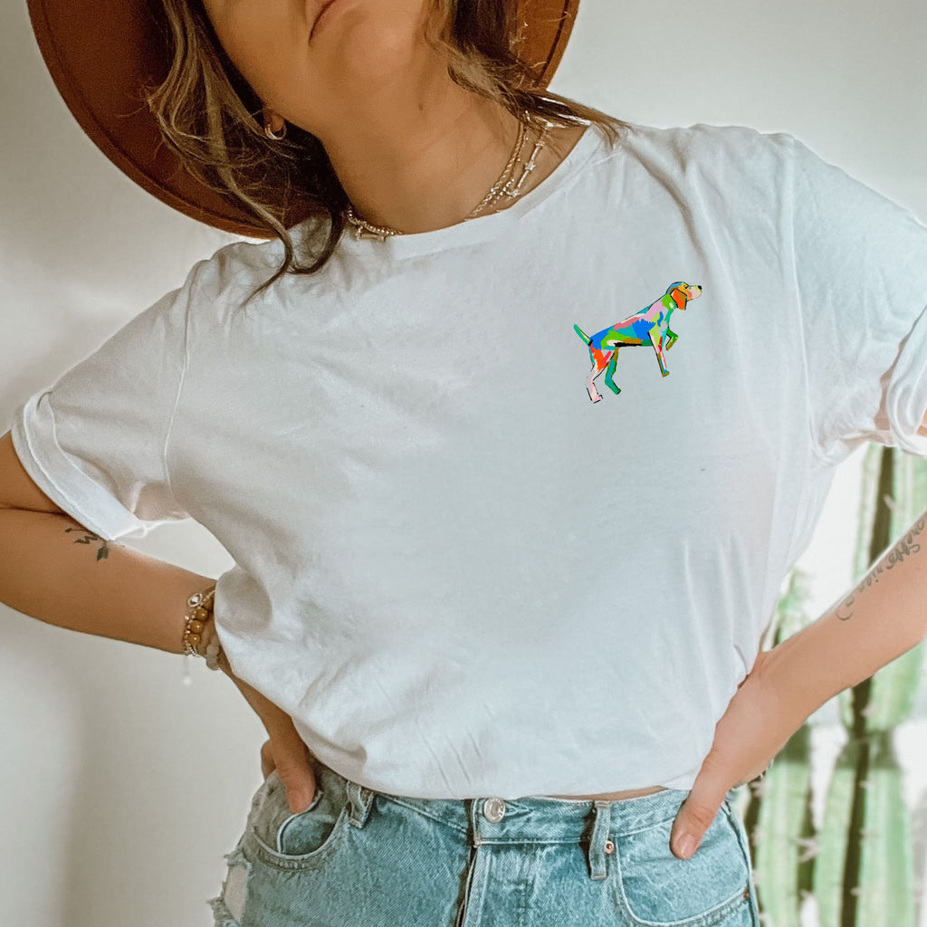 Modern bird dog tee