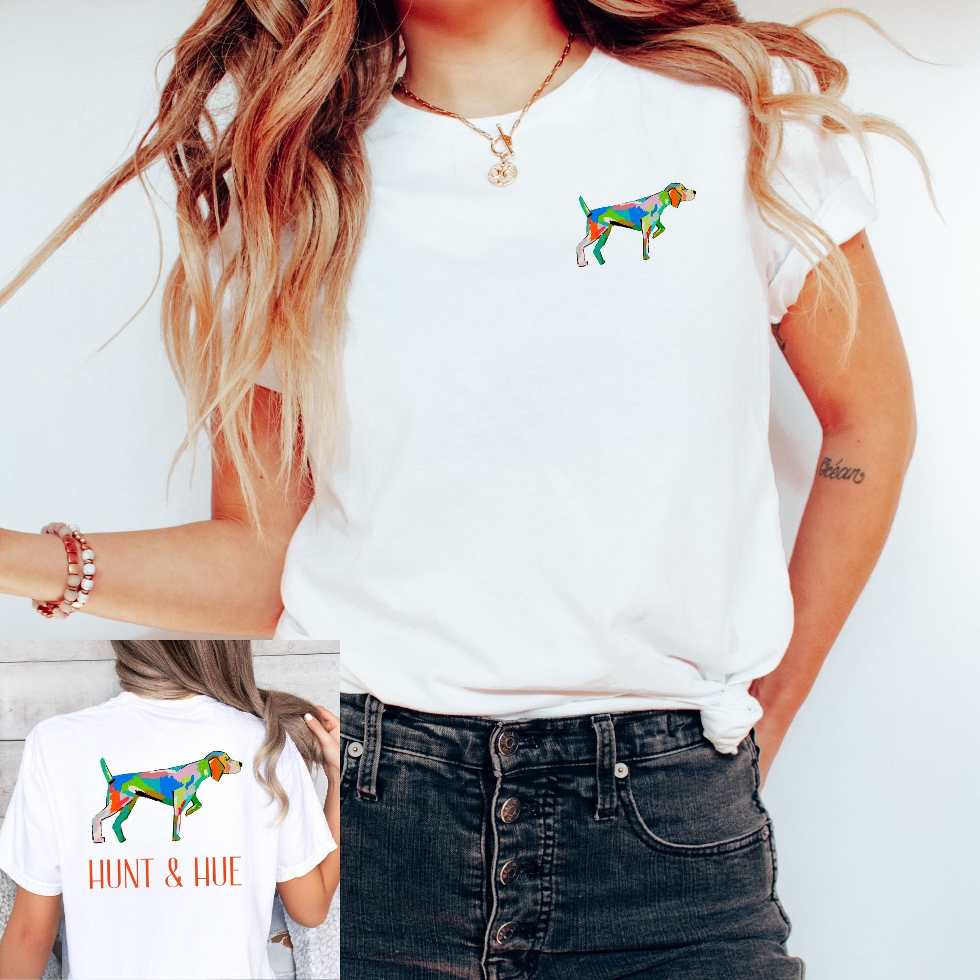 Modern bird dog tee
