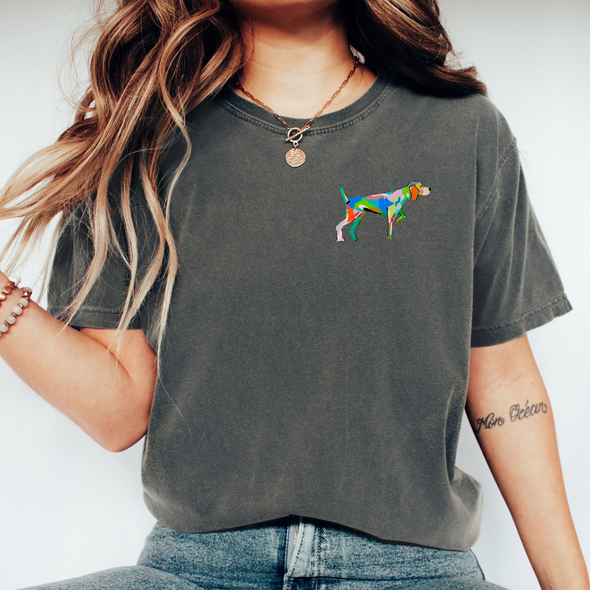 Modern Bird Dog Logo Tee